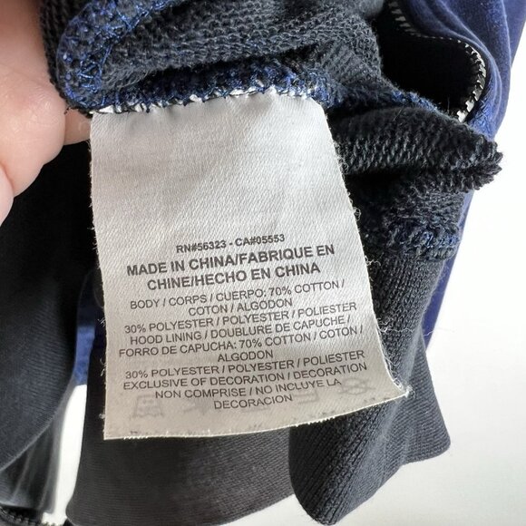 Nike Hoodie‎ Sweatshirt Mens Large Blue Hooded Zip Up Jacket Athletic Casual - Picture 7 of 10